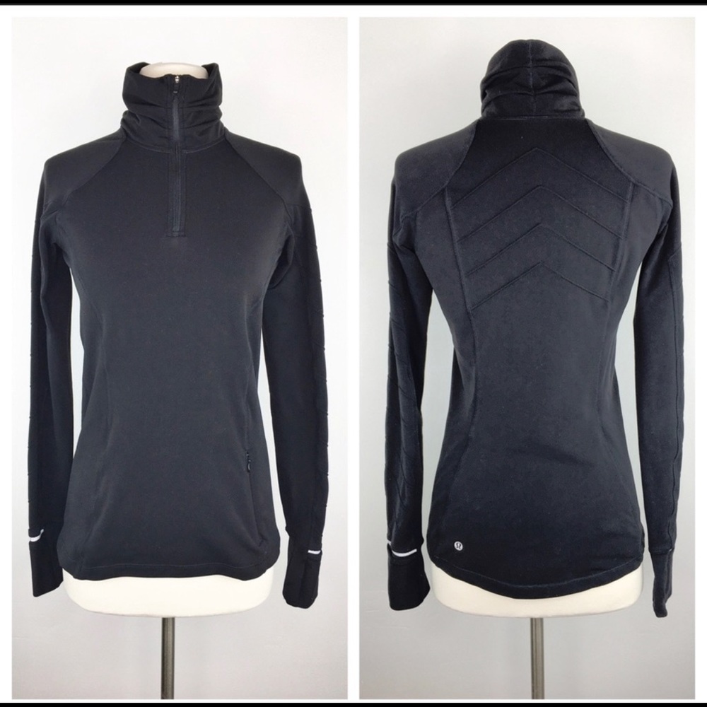 Lululemon top zip fitted jacket size 4